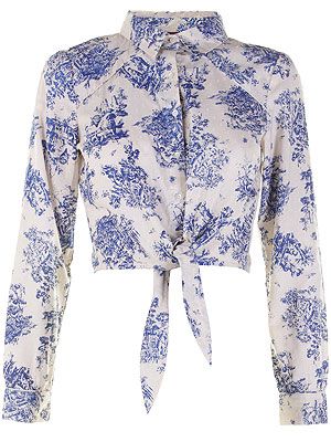 <p>Update your blue skinnies in a jiffy with this fresh cropped collared shirt. Cats eye shades optional.</p>
<p><br />Cropped Tie Shirt, £25, <a title="http://www.18andeast.com/product/18andEast/cropped-tie-shirt/1659/" href="http://www.18andeast.com/product/18andEast/cropped-tie-shirt/1659/" target="_blank">18andEast </a><br /><br /></p>