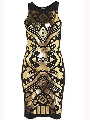 <p>Inspired by Jessie J on The Voice this weekend, we need a bit of geometric printed body con in our lives – and this vampy LBD is just the ticket. Wear with killer heels and plenty of 'tood.</p>
<p><br />Circuit Foil Bodycon Dress, £25, <a title="http://www.topshop.com/webapp/wcs/stores/servlet/ProductDisplay?beginIndex=0&viewAllFlag=&catalogId=33057&storeId=12556&productId=5671156&langId=-1&sort_field=Relevance&categoryId=277012&parent_categoryId=208491&pageSize=200 " href="http://www.topshop.com/webapp/wcs/stores/servlet/ProductDisplay?beginIndex=0&viewAllFlag=&catalogId=33057&storeId=12556&productId=5671156&langId=-1&sort_field=Relevance&categoryId=277012&parent_categoryId=208491&pageSize=200%20" target="_blank">Topshop</a><br /><br /></p>