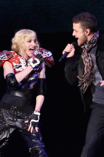 Justin later joined Madonna on stage to sing <em>4 Minutes</em>, a song he recorded with Madge for her latest album.  <br />