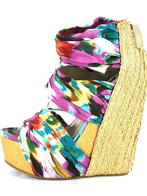 <p>The perfect wedges for this season, giving you sky high height with the added bonus of being comfortable as well. The back heel is made of a woven wood and the front is a pretty watercolour print on the soft fabric.</p>
<p>Senso Saba sandal, £145, <a title="http://www.oxygenboutique.com/p-844-saba.aspx " href="http://www.oxygenboutique.com/p-844-saba.aspx%20" target="_blank">Oxygen Boutique</a><br /><br /></p>