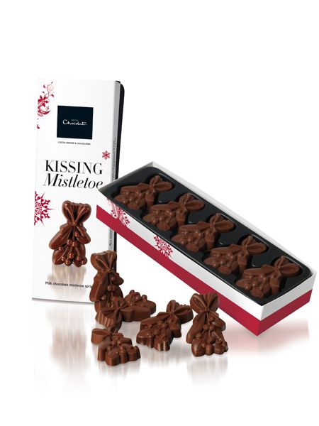 Smoochily smooth, these tempting treats give mistletoe a chocolate twist The ten pieces of solid luxury chocolate won't last long. Available from <a target="_blank" href="http://www.hotelchocolat.co.uk">www.hotelchocolat.co.uk</a>  <br />