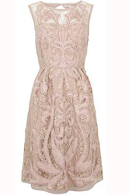 <p>Make like Kate in this fabulous nude dress from Monsoon. We'd don this knee-length number for the Grandstand at Royal Ascot - click next to find out what to wear with a nude dress like this…<br /><br />Sarah dress, £149 , Monsoon</p>
