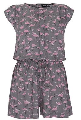 <p>A more muted take on the flamingo trend, we adore the soft colours on this pretty playsuit.</p>
<p>Flamingo Playsuit, £ 40, <a title="Brat and Suzie" href="http://www.bratandsuzie.com/tops-and-dresses/flamingo-playsuit.html%20" target="_blank">Brat and Suzie</a></p>