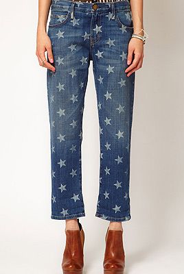 <p>These Current/Elliott star print jeans have been spotted on a whole host of celebs, and now they've landed at Asos, they're riding high on our wish (upon a star) list...</p>
<p>Current/Elliott Star Print Boyfriend Jean, £200, <a title="http://www.asos.com/Current/Elliot/Current/Elliott-The-Boyfriend-Jean-in-white-Star-Print/Prod/pgeproduct.aspx?iid=2368949&cid=6930&sh=0&pge=0&pgesize=20&sort=-1&clr=White+star+print&r=2 " href="http://www.asos.com/Current/Elliot/Current/Elliott-The-Boyfriend-Jean-in-white-Star-Print/Prod/pgeproduct.aspx?iid=2368949&cid=6930&sh=0&pge=0&pgesize=20&sort=-1&clr=White+star+print&r=2%20" target="_blank">Asos.com</a><br /><br /></p>