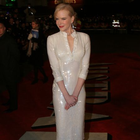 Adding a touch of glamour to the night was Nicole Kidman who stars alongside Hugh in <em>Australia</em>. Nicole dazzled on the red carpet in a sparkly frock that flattered every curve of her enviable figure.  <br />