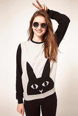<p>Apparently you can ward off any Friday the 13th bad luck with a rabbit's foot. Unfortunately, we here at Cosmo are major bunny fans, so that's an absolute no-go. Instead, we're going to take our rabbit to brand-new levels of sophistication with this cute bunny jumper. Practical, friendly and absolutely gorgeous!<br /><br />ASOS Sweat with Bunny Applique, £35, <a title="ASOS" href="http://www.asos.com/ASOS/ASOS-Sweat-With-Bunny-Applique/Prod/pgeproduct.aspx?iid=1989014&SearchQuery=bunny&sh=0&pge=1&pgesize=20&sort=-1&clr=Grey%20%20%20" target="_blank">ASOS</a></p>