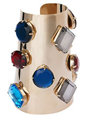 <p>No one will want to mess with you wearing this bejewelled armour cuff.  Make like Xena Warrior Princess and wear your blinged-up armour with pride.</p>
<p>Limited edition stone armour cuff, £25, <a title="http://www.asos.com/ASOS/Limited-Edition-Stone-Armour-Cuff/Prod/pgeproduct.aspx?iid=2290250&cid=6992&sh=0&pge=0&pgesize=20&sort=-1&clr=Multi&r=2" href="http://www.asos.com/ASOS/Limited-Edition-Stone-Armour-Cuff/Prod/pgeproduct.aspx?iid=2290250&cid=6992&sh=0&pge=0&pgesize=20&sort=-1&clr=Multi&r=2" target="_blank">ASOS</a></p>