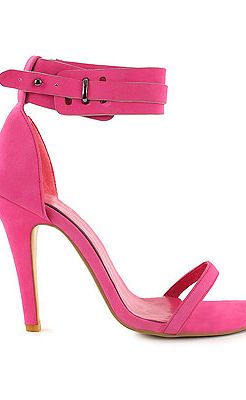 <p>If pink makes the boys wink then a pink shoe makes us go ooooh! The perfect excuse to get a pedi on a clashing bright colour, we heart these strappy heels from Nelly.            </p>
<p>Pink strappy sandals, £35.95, <a title="http://nelly.com/uk/shoes-women/shoes/party-shoes/nelly-shoes-427/cit-428091-54/ " href="http://nelly.com/uk/shoes-women/shoes/party-shoes/nelly-shoes-427/cit-428091-54/%20" target="_blank">Nelly.com</a><br /><br /></p>