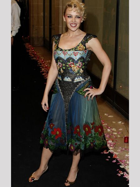 Is Kylie's take on florals a bit OTT? Or is this eclectically patterned dress a style success?<br />