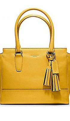 <p>Add a bit of sunshine with Natalie Joos' monochromatic inspirations in the new COACH 'Legacy' collection. Forget the umbrella and yellow out!</p>
<p>Legacy Leather Candace Carryall, £295, <a title="http://www.coach.com/online/handbags/genWCM-10551-10051-en-/Coach_US/StaticPage/sunflower?LOC=LN#113095" href="http://www.coach.com/online/handbags/genWCM-10551-10051-en-/Coach_US/StaticPage/sunflower?LOC=LN#113095" target="_blank">Coach</a></p>