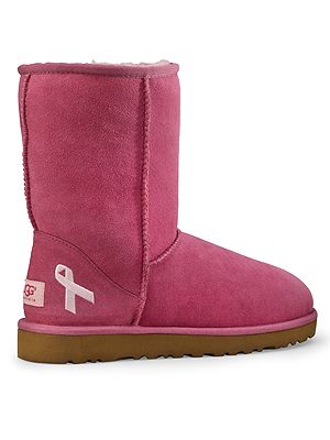 <p>We literally went crazy over these pink ribbon-embroidered UGG boots! With UGG Australia launching a limited-edition pink pair of classic short boots for October and donating £10 to UK breast cancer charity The Haven, why not splurge a little on these comfy booties for the winter?</p>
<p>The classic short, £165, <a href="http://www.uggaustralia.com/womens-classic-short-cancer-awareness-boot/3410,default,pd.html?dwvar_3410_color=RSPR&start=1&q=breast%20cancer" target="_blank">uggaustralia.co.uk </a></p>