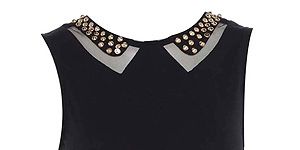 <p>Hello stud! This is more stylish than your average peplum top, thanks to the cute cut-out and studded collar detail. We'd rock this up with black skinny jeans and studded boots - and give Kate Moss a run for her rock chick money!</p>
<p>Studded peplum top, £20, <a title="AX Paris" href="http://www.axparis.co.uk/products/Studded-Peplum-Top.html%20" target="_blank">AX Paris </a></p>