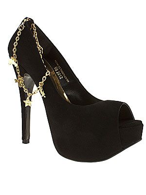 <p>Black 'Bling' heels, £75, Red or Dead at <a href="http://www.schuh.co.uk/womens-black-red-or-dead-bling/1164667050%20" target="_blank">Schuh </a></p>
