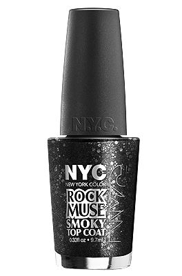<p>Forget the glitter, we're going for a smokey, matte colour this Halloween. We suggest mixing this with a baby pink for a really hot contrast. Meow!</p>
<p>NYC rock muse smokey top coat, £1.79, <a href="http://newyorkcolor.com/en-GB/products/nails/nail-color/new-york-color-minute-quick-dry-nail-polish" target="_blank">newyorkcolor.com </a></p>