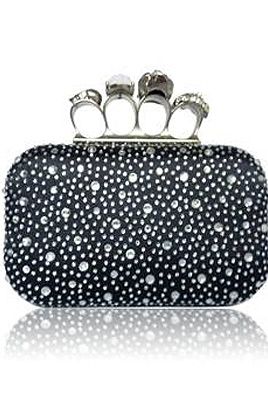 <p>Get the McQueen look for less with this skull and diamante four-ring clutch bag! It's super stylish for a swanky night out, but punky enough to use as a acsual everyday bag. And the studs are a deal breaker!</p>
<p>LYDC Black Diamanté encrusted evening bag, £30, <a href="http://www.brandvillage.co.uk/products/Black-Diamant%C3%A9-encrusted-evening-bag.html" target="_blank">Brand Village </a></p>