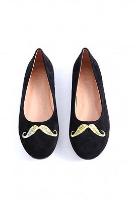 <p>Although we may all disagree on whether men should sport moustaches (like, ever), we can at least agree that girls look just as great with this Movember stamp. This is definitely our favourite pick.</p>
<p>Tierra Moustache Pump, £19.99, <a href="http://www.missguided.co.uk/catalog/product/view/id/50265/s/tierra-moustache-pumps/category/641/" target="_blank">Missguided</a></p>