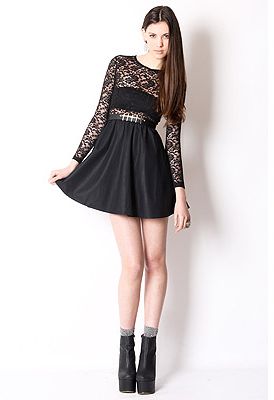 <p>Black lace and leather dress, £40, <a title="Yayer.co.uk" href="http://www.yayer.co.uk/product/lace-and-leather-dress%20" target="_blank">Yayer</a></p>