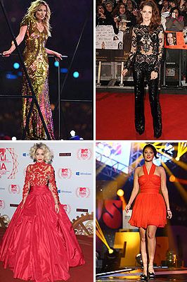 <p>Okay 2012, it's a wrap! It's been monochrome manic on the red-carpet this year, with celebrities rocking white-and-black ensembles with peek-a-boo bits. Lace and sequins also rocked the show, from full-length gowns to sexy catsuits.</p>
<p>Before we say good-bye to another awesome year, let's take a look at the celebrity best-dressed.</p>