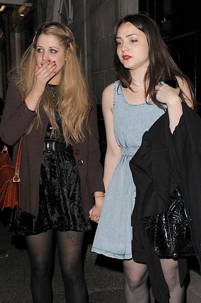 Peaches Geldof party-hopped last night, going from the Uniqlo collection launch in Somerset House to the Barbie launch at Mahiki. We're loving her girlfriend's Topshop stone washed denim dress...  <br />