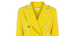 <p>Beat the January blues with this bright ray of sunshine - yet stay toasty, too. A total traffic stopper if ever we've seen one!</p>
<p>Military moleskin coat, £199, <a href="http://www.karenmillen.com///karenmillen/fcp-product/903000058972" target="_blank">Karen Millen </a></p>