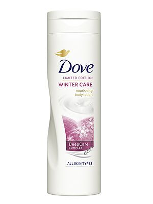 <p>Nothing's more unattractive than dry, cracked skin. It's time to indulge in some super creamy, nourishing bodycare. Dove's limited edition nourishing body lotion with DeepCare complex helps your skin survive the cold winter breeze. It also smells amazing!</p>
<p>Dove Winter Care Nourishing Body Lotion, £3.99, <a href="http://www.boots.com/en/Dove-Winter-Care-Nourishing-Body-Lotion-For-All-Skin-Types-250ml_1282747/" target="_blank">Boots</a></p>