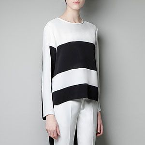 <p>Monochrome is having a moment and this chic black and white top is perfect for office wear. Wear with tailored black trousers and bag that promotion fo sho!</p>
<p><br />Studio black and white stripe, £39.99, <a href="http://www.zara.com/webapp/wcs/stores/servlet/product/uk/en/zara-neu-W2012-s/329004/1050597/STUDIO%20STRIPED%20TOP%20" target="_blank">Zara</a></p>