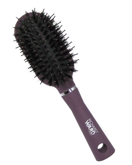 Richard Ward Mini Cushion Brush, £5.99, Superdrug, Sainsbury's, <a target="_blank" href="http://www.richardwardshop.com/mini-cushion-brush.html">richardwardshop.co.uk</a> - anti-static carbon coated pins eliminate frizz and calm flyaway hair and anti-bacterial nano-silver technology means you can toss it into the portable germ colony that is your shoulder bag without a qualm.  <br />