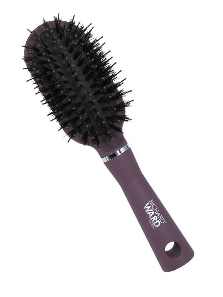 Richard Ward Mini Cushion Brush, £5.99, Superdrug, Sainsbury's, <a target="_blank" href="http://www.richardwardshop.com/mini-cushion-brush.html">richardwardshop.co.uk</a> - anti-static carbon coated pins eliminate frizz and calm flyaway hair and anti-bacterial nano-silver technology means you can toss it into the portable germ colony that is your shoulder bag without a qualm.  <br />