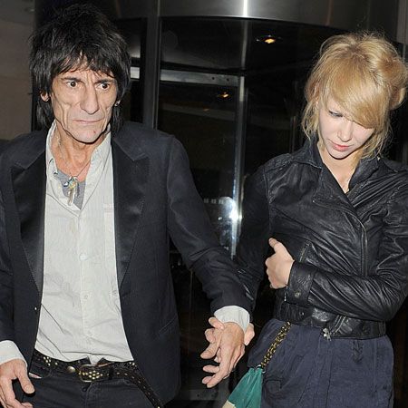 Ekaterina Ivanova had to help a visibly worse for wear Ronnie Wood to their car after the 61-year-old Rolling Stone and his 20-year-old girlfriend emerged from Whiskey Mist in London at 1.40am...  <br />