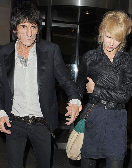 Ekaterina Ivanova had to help a visibly worse for wear Ronnie Wood to their car after the 61-year-old Rolling Stone and his 20-year-old girlfriend emerged from Whiskey Mist in London at 1.40am...  <br />