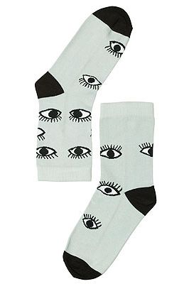 <p>Wouldn't it be great if you had eyes on your feet? No more stubbed toes or stumbles - and lots more opportunity to wear mascara!</p>
<p>Polly Sock, £2.50, <a href="http://www.monki.com/Shop/Underwear/Polly_Sock/13229-2107763.1%20" target="_blank">Monki</a></p>