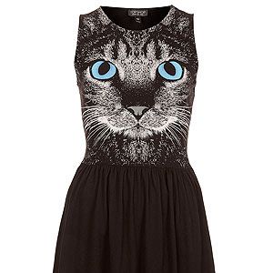 <p>A dress. With a cat's face on it. What's not to love? The ideal update to your plain ol' LBD this season. Meow!</p>
<p>Cat face skater dress, £28, <a href="http://www.topshop.com/webapp/wcs/stores/servlet/ProductDisplay?beginIndex=1&viewAllFlag=&catalogId=33057&storeId=12556&productId=8937328&langId=-1&sort_field=Relevance&categoryId=208523&parent_categoryId=203984&pageSize=200%20" target="_blank">Topshop</a></p>
