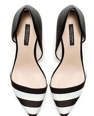 <p>We've a feeling these pretty black and white heels are going to make it into our wardrobe in no time. #love #monochrome #perfect</p>
<p>Heels, £39.99, <a href="http://www.zara.com/webapp/wcs/stores/servlet/product/uk/en/zara-neu-S2013/358009/1050673/BLACK%20AND%20WHITE%20COMBINATION%20HEELS" target="_blank">Zara</a></p>