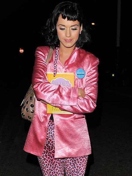 You couldn't possibly miss Katy Perry in this bright pink outfit which screamed 'Paris Hilton!' The singer was seen leaving the Dome in Brighton after a performance before traveling back to stay in a hotel in London after thieves targeted her tour bus...  <br />