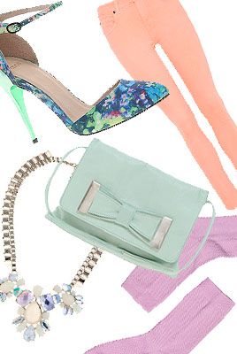 <p>We want candy!</p>
<p>Create a wardrobe that's good enough to eat with this season's ice cream shades of pink, blue, mint and yellow.</p>