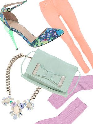 <p>We want candy!</p>
<p>Create a wardrobe that's good enough to eat with this season's ice cream shades of pink, blue, mint and yellow.</p>
