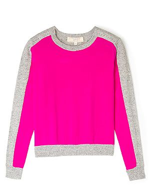 Product, Sleeve, Textile, Magenta, Sweater, White, Pattern, Collar, Pink, Style, 