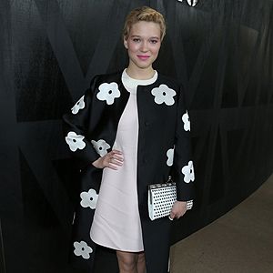 Even though we couldn’t be front row at the shoes during Paris fashion week, it didn’t stop us drooling over the celeb-fest attendees in their finery.  We rather like Lea Seydoux’s chic monochrome look at the Miu Miu show dressed top-to-toe in Prada.  Just look at those pointed bow courts!  So to satiate our shoe envy here are 15 stunning spring shoes to put in your pay-day check list.