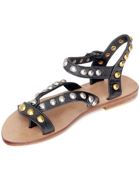 <p>Stop clock watching, it's Fashion Friday and this week it's Fashion Editor, Sairey Stemp's chance to showcase her style must-haves...<br /><br />Left:Vintage black leather gold stud sandals, £68.60 (was £98), <a target="_blank" href="http://www.bunnyhug.co.uk/fashionshop/gbu0-prodshow/Mogil_Black_Leather_Charm_Flat_Sandal.html">Bunnyhug</a>  - We all love a gladiator but check these lovelies out. Mogil make really fashion forward sandals. The metallic rounded studs make them look so much more unusual, and as a bonus they're reduced by a third.<br /><br /><br /></p>