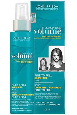 <p>John Frieda does results-driven styling products with aplomb. If you have fine but want fat hair, get this into your routine. Spritz it on after washing and blast your barnet with heat to double its size. Simple.<br /> <br />£6.99, <a title="http://www.boots.com/en/John-Frieda-Luxurious-Volume-Blow-Out-Spray-125ml_1307215/" href="http://www.boots.com/en/John-Frieda-Luxurious-Volume-Blow-Out-Spray-125ml_1307215/" target="_blank">boots.com</a></p>
