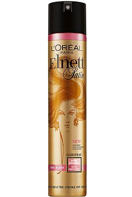 <p>Elnett hairspray is legendary and frequently favoured by super stylists and celebs alike. The new So Sleek variant is your perfect product for creating this season's low, lustrous ponytails. It has great hold yet disappears at the stroke of a brush – amazing.<br /> <br />£6.63, <a title="http://www.tesco.com/groceries/Product/Details/?id=276825137" href="http://www.tesco.com/groceries/Product/Details/?id=276825137" target="_blank">tesco.com</a></p>