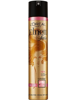 <p>Elnett hairspray is legendary and frequently favoured by super stylists and celebs alike. The new So Sleek variant is your perfect product for creating this season's low, lustrous ponytails. It has great hold yet disappears at the stroke of a brush – amazing.<br /> <br />£6.63, <a title="http://www.tesco.com/groceries/Product/Details/?id=276825137" href="http://www.tesco.com/groceries/Product/Details/?id=276825137" target="_blank">tesco.com</a></p>