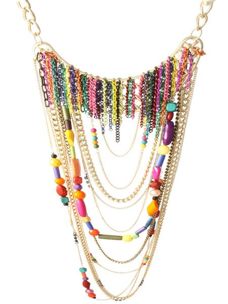 <p>Add a statement necklace to any outfit to draw eyes to the bust and balance out curvier hips</p><p> </p><p>£28, <a href="http://www.asos.com/countryid/1/Asos/Asos-Statement-Multi-Row-Coloured-Metal-Chains-And-Bead-Necklace/Prod/pgeproduct.aspx?iid=1074232&MID=35718&affid=2134&siteID=0RpXOIXA500-XQEHHGWKEcBaxf7RaRIXkQ" target="_blank">www.asos.com</a></p>