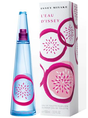 <p>A twist on the original, this passion fruit, guava and litchi based perfume is ideal if you want to unleash your exotic side. Vibrant and fresh, with a distinct aquatic feel, just one squirt is all it takes to feel like you're on holiday.</p>
<p>£40, <a href="http://www.escentual.com/issey-miyake/imsummer001/" target="_blank">escentual.com</a></p>