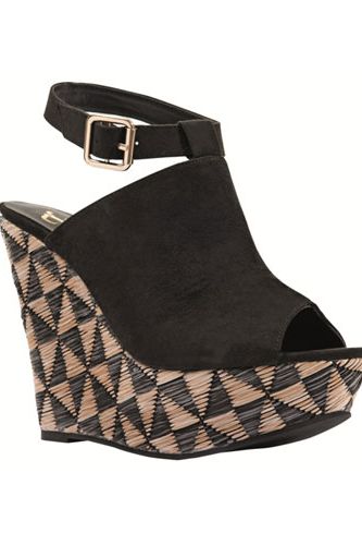 <br />Reach for new style heights in these fabulous wedges. With their Aztec-inspired geometric design heel and sexy ankle strap, they'll help you walk tall in more ways than one. </p>
<p><em><a href="http://www.bankfashion.co.uk/product/kitsch-couture-anna-aztec-wedges/007841/?cm_mmc=pr-_-communications-_-pr-_-bankcosmo" target="_blank">Kitsch Couture Anna Aztec wedges from BANK</a> - £35 Product code: 007841 </em></p>