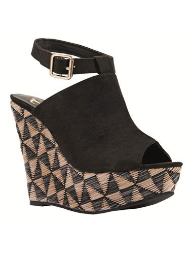 <br />Reach for new style heights in these fabulous wedges. With their Aztec-inspired geometric design heel and sexy ankle strap, they'll help you walk tall in more ways than one. </p>
<p><em><a href="http://www.bankfashion.co.uk/product/kitsch-couture-anna-aztec-wedges/007841/?cm_mmc=pr-_-communications-_-pr-_-bankcosmo" target="_blank">Kitsch Couture Anna Aztec wedges from BANK</a> - £35 Product code: 007841 </em></p>
