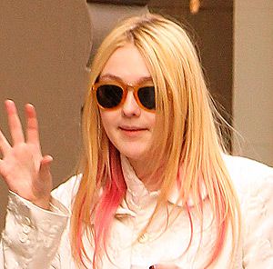 <p>Have you been keeping up with Dakota Fanning's ever-changing locks? We've seen her go from blonde to brunette to blonde again. And now she's gone pink. My Little Pony hair is still a big hit with celebs. It isn't Dakota's most polished do, but the teenager is entitled to some fun.</p>