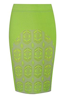 <p>Dagmar's neon stretch-knit pencil skirt is a little pricey but oh so gorgeous. The neon hue, knee-length and geometric pattern make it bang on trebd. If you're going to invest in one key piece this season, this is it. </p>
<p>Dagmar skirt, £260, <a href="http://www.net-a-porter.com/product/343151" target="_blank">Net-A-Porter</a></p>