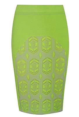 <p>Dagmar's neon stretch-knit pencil skirt is a little pricey but oh so gorgeous. The neon hue, knee-length and geometric pattern make it bang on trebd. If you're going to invest in one key piece this season, this is it. </p>
<p>Dagmar skirt, £260, <a href="http://www.net-a-porter.com/product/343151" target="_blank">Net-A-Porter</a></p>