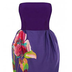 <p>If like us you have a gazillion weddings to go to this summer, you'll be in the market for a new dress or two. Stand out in the crowd with this pretty floral purple dress from Coast – we love the tulip skirt in particular. Team with metallic heels. </p>
<p>Coast dress, £150, <a href="http://fashiontargetsbreastcancer.org.uk/shop/dresses/coast-bee-dress" target="_blank">Fashion Targets Breast Cancer</a></p>